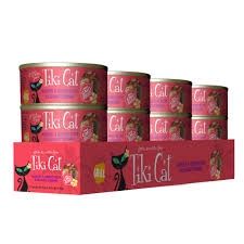 Tiki Cat (CASE PACK) - Grill Mackerel &amp; Sardine in Calamari Consomme Grain-Free Canned Cat Food, 6-oz/ CASE OF 8