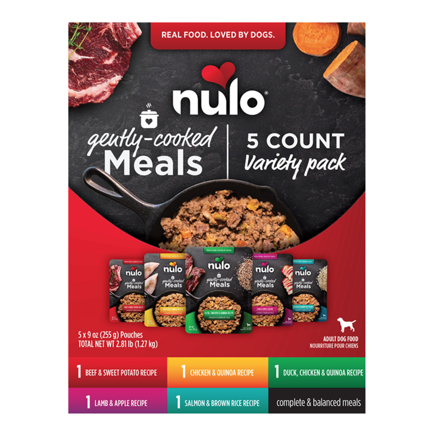 Nulo - Gently Cooked Variety Pack Wed Dog Food 5-9oz