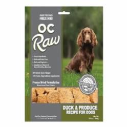 OC Raw - Duck &amp; Produce Freeze Dried Dog Food 14 oz.