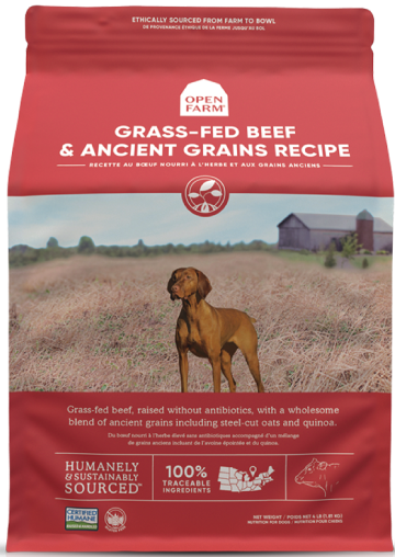 Open Farm - Grass-Fed Beef &amp; Ancient Grains Recipe, Size: 4#