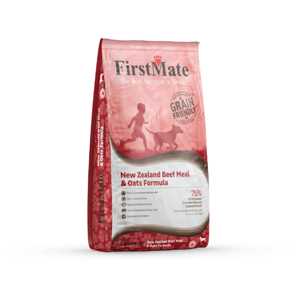 FirstMate - Grain Friendly New Zealand Beef &amp; Oats Dry Dog Food, Size: 5#