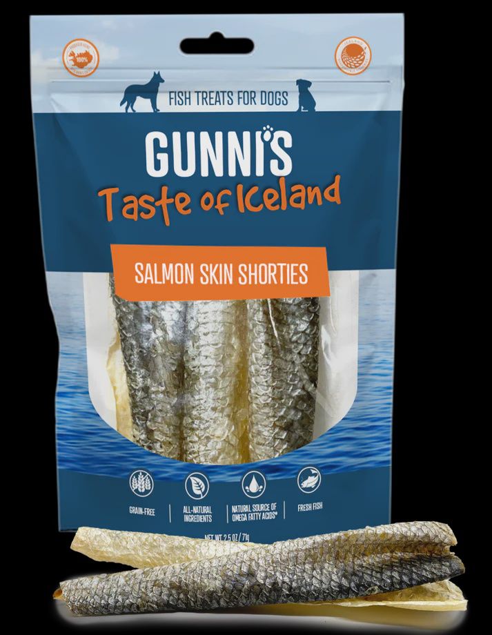 Gunni's - Salmon Skin Shorties Dog Treats 2 oz.