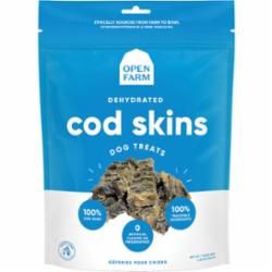 Open Farm - Dehydrated Cod Skins Dog Treat, Size: 4.25 oz.