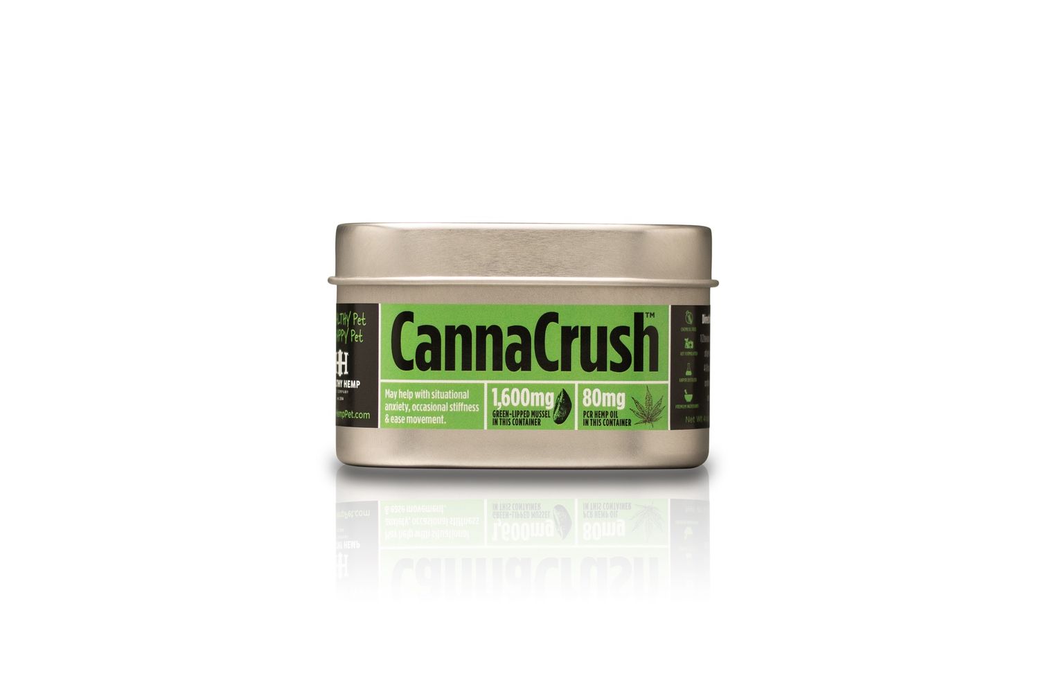 Healthy Hemp Pet- CannaNatural Crush, Size: 4 oz old packaging