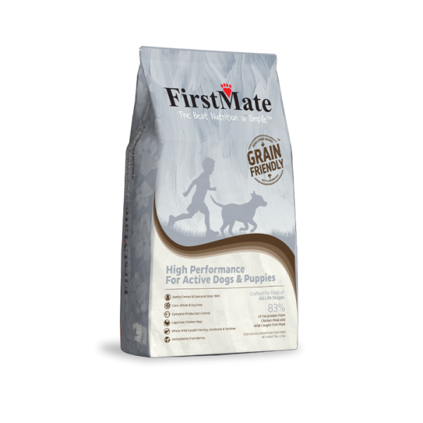 Firstmate - Grain Friendly High Performance for Active Dogs &amp; Puppies Dry Dog Food, Size: 5#
