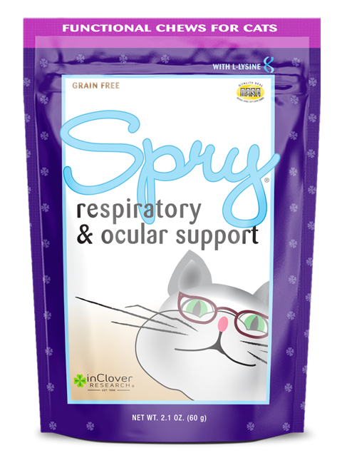 InClover - Spry Respiratory &amp; Ocular Support Supplement Soft Chew for Cats 2.1oz