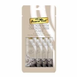 Fussie Cat - Chicken with Chicken Liver Puree Cat Treat .5 oz./ 4 Count