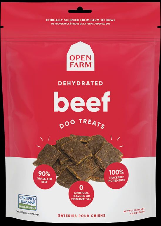Open Farm - Dehydrated Beef Dog Treats 4.5 oz.