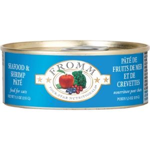 Fromm - (CASE PACK) Four Star Seafood &amp; Shrimp Pate' Cat Food 5.5oz/ 12 PACK