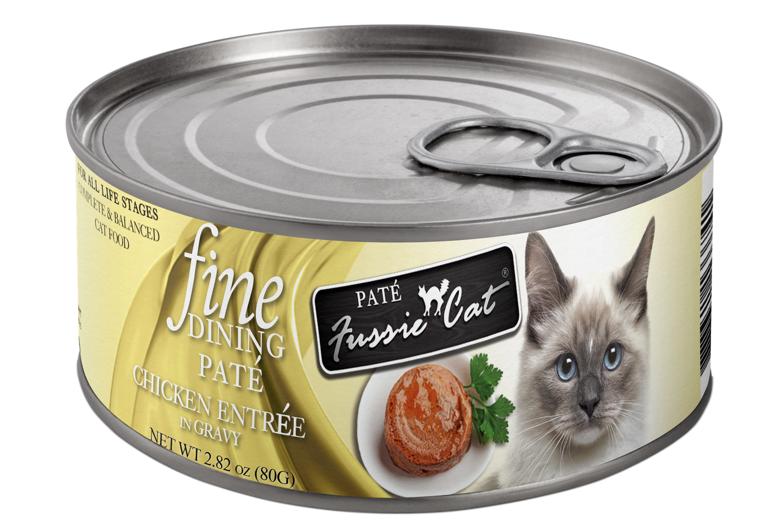 Fussie Cat - Fine Dining Pate Chicken In Gravy Wet Cat Food 2.82 oz.