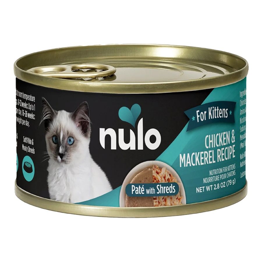 Nulo (Case Pack) - Kitten Chicken &amp; Mackerel Pate with Shreds 2.8 oz / Case of 12