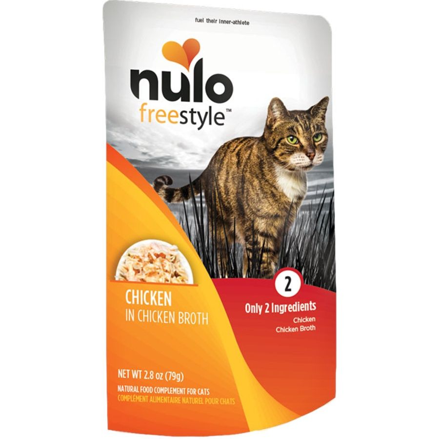 Nulo (Case Pack) - Freestyle Chicken in Broth Supplemental Cat Food 2.8oz Pouch / Box of 24