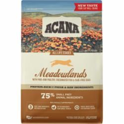 Acana - Meadowlands Dry Cat Food, Size: 4#