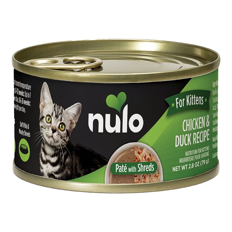 Nulo (Case Pack) - Kitten Chicken Duck Pate with Shreds 2.8 oz. / Case of 12