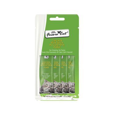 Fussie Cat - Chicken with Duck in Goat Milk Puree .05oz/4ct