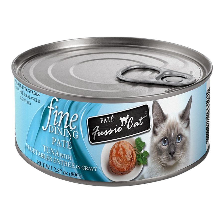 Fussie Cat (Case Pack) - Fine dining Pate Tuna With Vegetables Entree Wet Cat food 2.82 oz / Case of 24