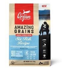 Orijen - Amazing Grains Six Fish Dry Food, Size: 4#