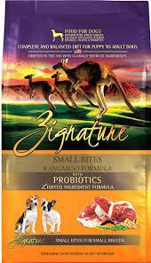 Zignature - Kangaroo Formula Small Bites Dry Dog Food, Size: 12.5#