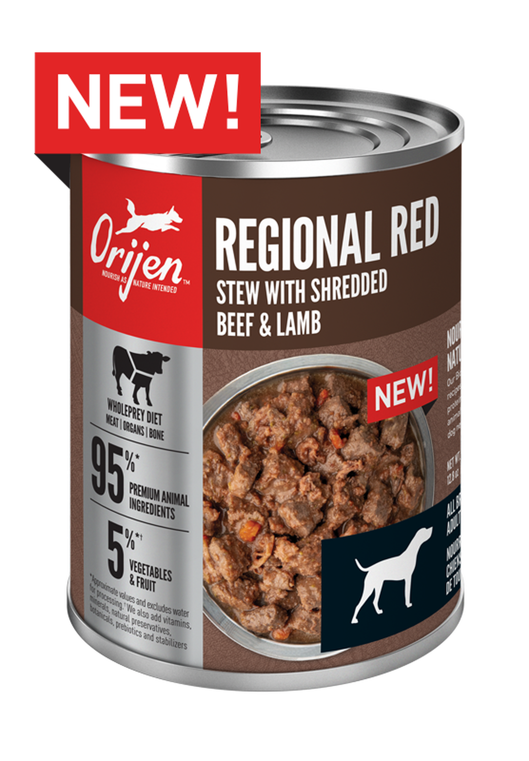 Orijen - Real Meat Shreds Regional Red Stew Premium Dog Food 12.8 oz.