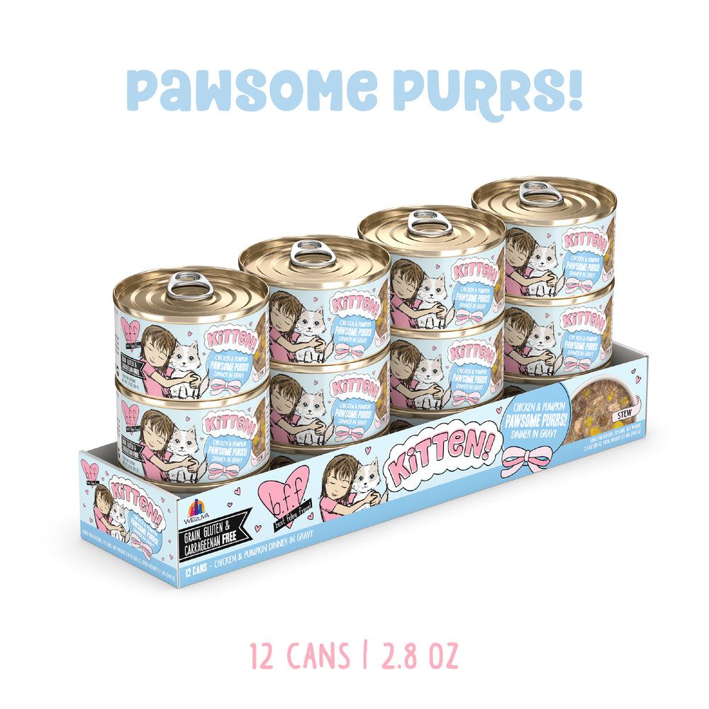 Weruva (Case Pack) - BFF Kitten! Chicken &amp; Pumpkin Pawsome Purrs Wet Cat Food 2.8oz / Case of 12