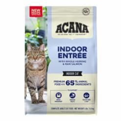 Acana - Indoor Entree Herring &amp; Raw Salmon Dry Cat Food, Size: 4#