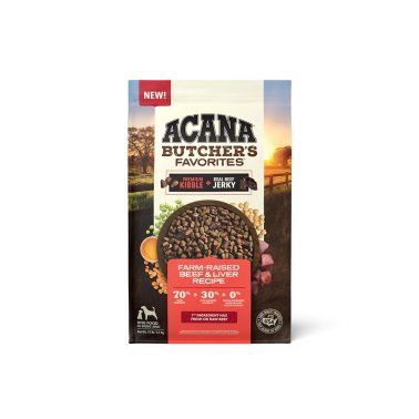 Acana - Butcher’s Favorites Grain-Free Farm-Raised Beef &amp; Liver Recipe Dry Dog Food, Size: 4lb