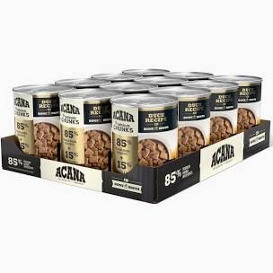 Acana (CASE PACK) - Premium Chunks Duck Recipe Canned Dog Food 12.8 oz./ 12 PACK