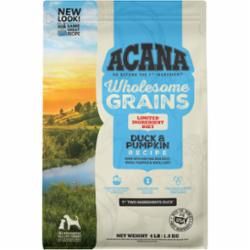 Acana - Wholesome Grains Duck &amp; Pumpkin Dry Dog Food, Size: 22.5#