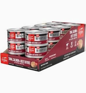 Orijen (CASE PACK) - Tuna, Salmon &amp; Beef Entree Wet Cat Food 3.0 oz./Case of 24