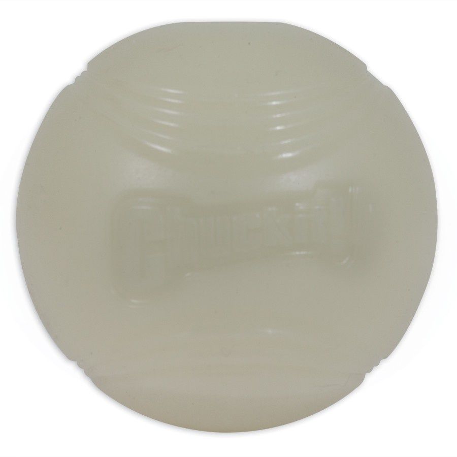 Chuckit - Max Glow Ball Dog Toy Glow White Color, Size: Large