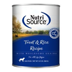 NutriSource - NutriSource Trout and Rice Canned Dog Food 12.3 OZ./Single Can