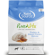 PureVita - Turkey &amp; Sweet Potato Entree Grain-Free Dry Dog Food, Size: 4lb