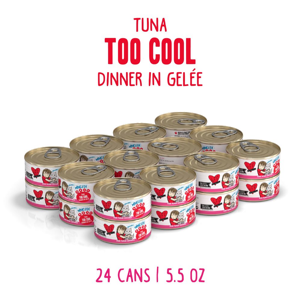 Weruva (Case Pack) - BFF Originals Tuna Too Cool Dinner Minced-Style Canned Cat Food in Gelee 5.5oz / Case of 24