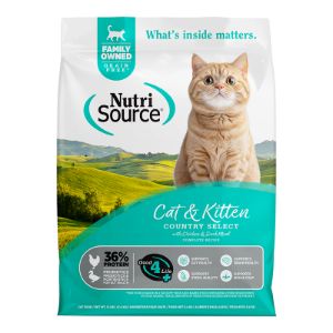 NutriSource - Country Select Recipe Grain-Free Dry Cat &amp; Kitten Food”, Size: 4#