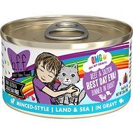 Weruva - BFF OMG Best Day Eva! Beef &amp; Salmon in Gravy Canned Cat Food 2.8 oz.
