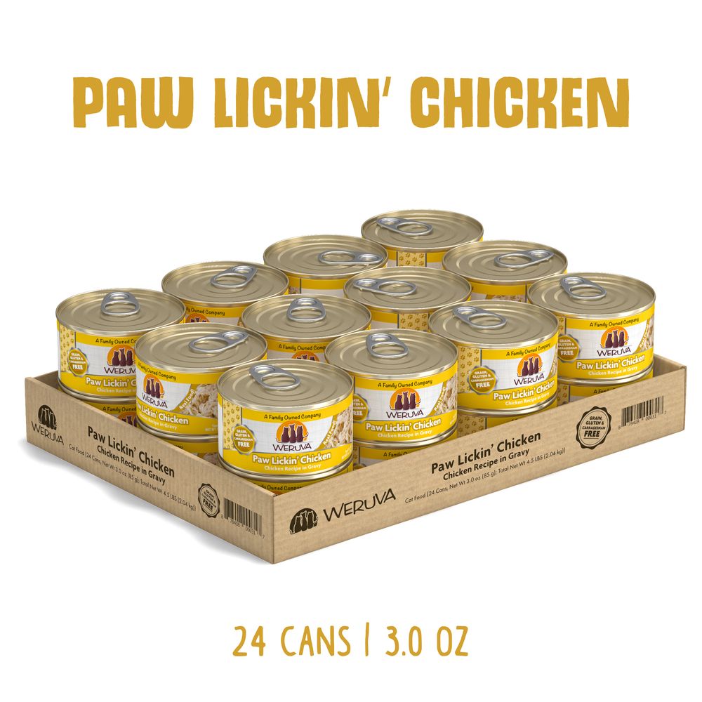 Weruva (Case Pack) - Classic Paw Lickin' Chicken in Gravy Canned Cat Food 3oz / Case of 24