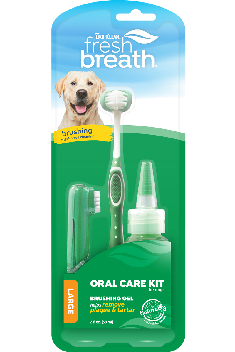 Tropiclean - Fresh Breath Oral Care Kit For Large Dogs