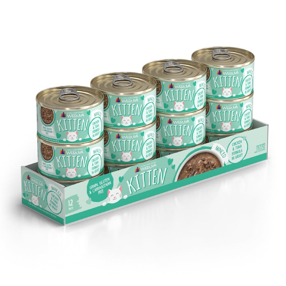 Weruva (Case Pack) - Kitten Chicken &amp; Tuna Formula in Gravy Wet Cat Food 3 oz / Case of 12