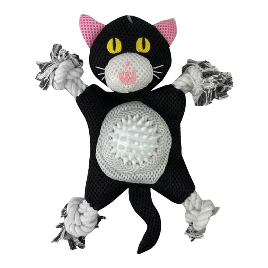 Territory Dog - 2 in 1 Black Cat Dog Toy 9.5 inches