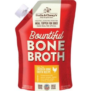 Stella &amp; Chewy's - Bountiful Bone Broth Cage-Free Chicken Recipe Meal Topper for Dogs, 16 oz.