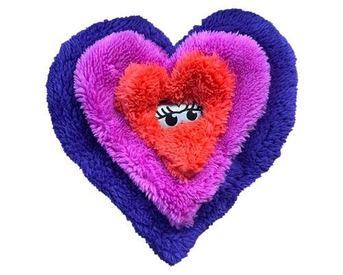 Cycle Dog - Duraplush Heart Dog Toy