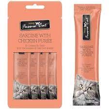 Fussie cat - Chicken and Sardine Puree .5oz