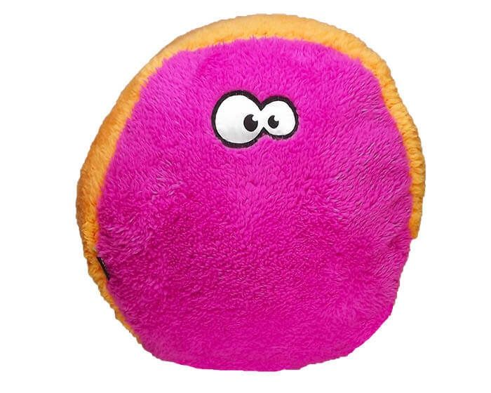 Cycle Dog - Duraplush FuzzBall Dog toy - Orange, Colour: Orange Fuchsia, Size: Med