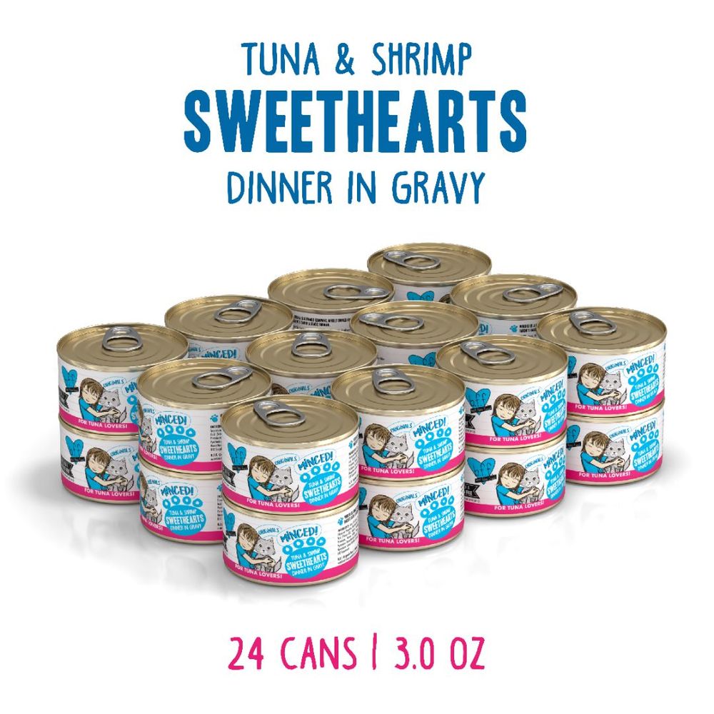Weruva (Case Pack) - BFF Originals Tuna &amp; Shrimp Sweethearts Recipe Minced-Style Canned Cat Food in Gravy 3oz / Case of 24