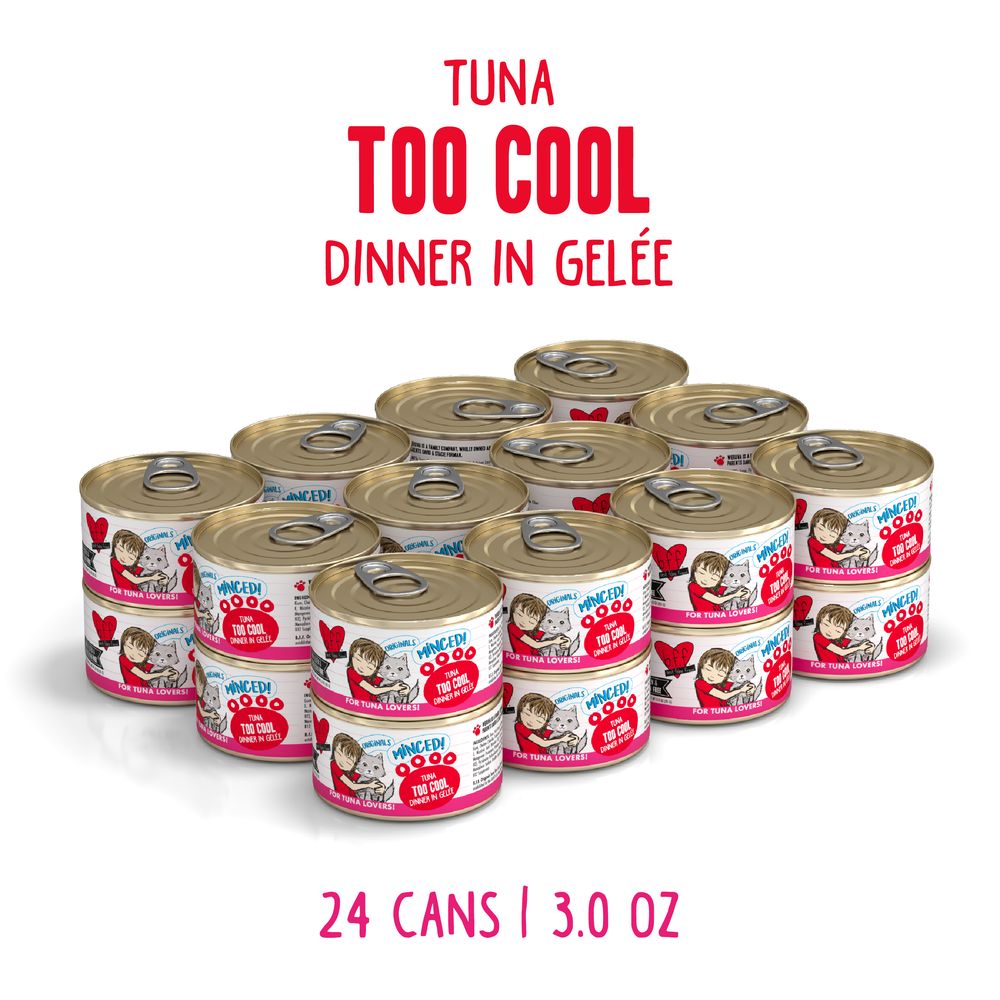 Weruva (Case Pack) - BFF Originals Tuna Too Cool Dinner Minced-Style Canned Cat Food in Gelee 3oz / Case of 24
