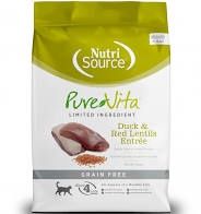 PureVita - Duck &amp; Red Lentils Entree Grain-Free Dry Cat Food, Size: 4lb