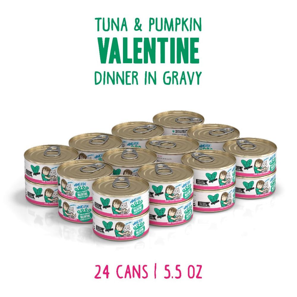 Weruva (Case Pack) - BFF Originals Tuna &amp; Pumpkin Valentine Dinner Minced-Style Canned Cat Food in Gravy 5.5oz / Case of 24