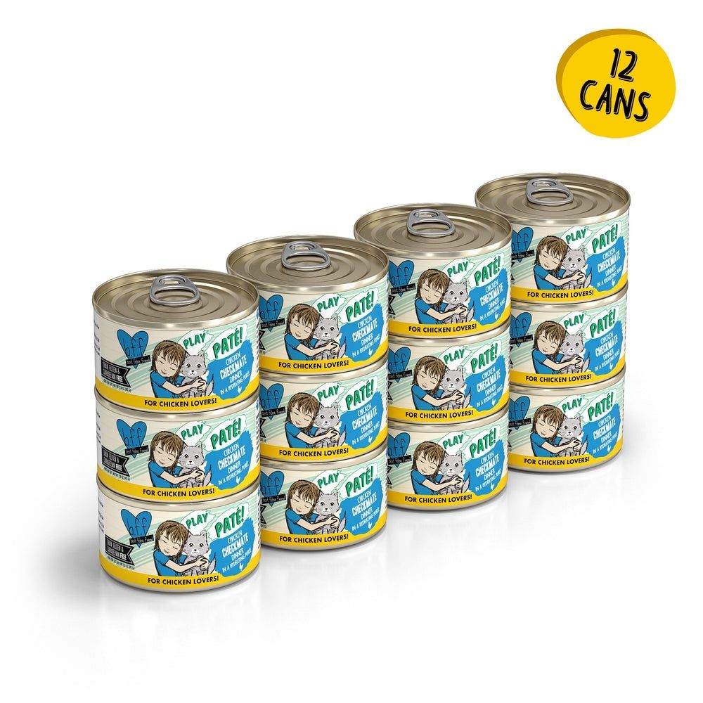 Weruva (Case Pack) - BFF PLAY Pate Chicken Checkmate Cat Food 2.8oz / Case of 12