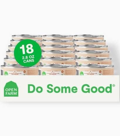 Open Farm (Case Pack) - Chicken &amp; Beef Pate Canned Cat Food 2.8oz / Case of 18