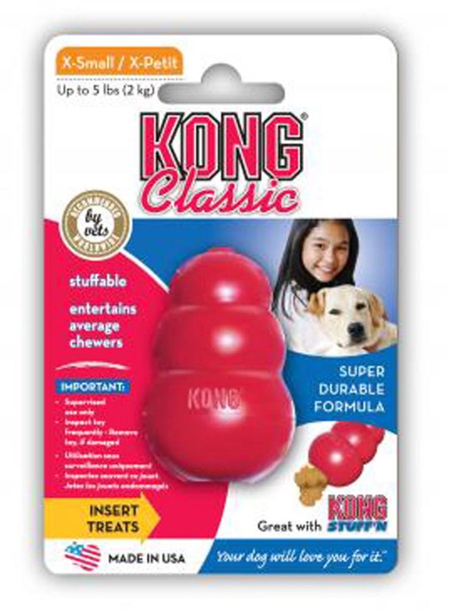 Kong - Classic Red Dog Toy, Size: X-Small